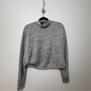 Grey Crop Top Sweater